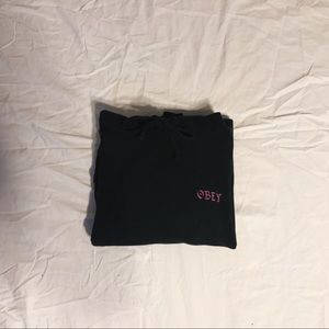 Obey Pink and Blue Hoodie